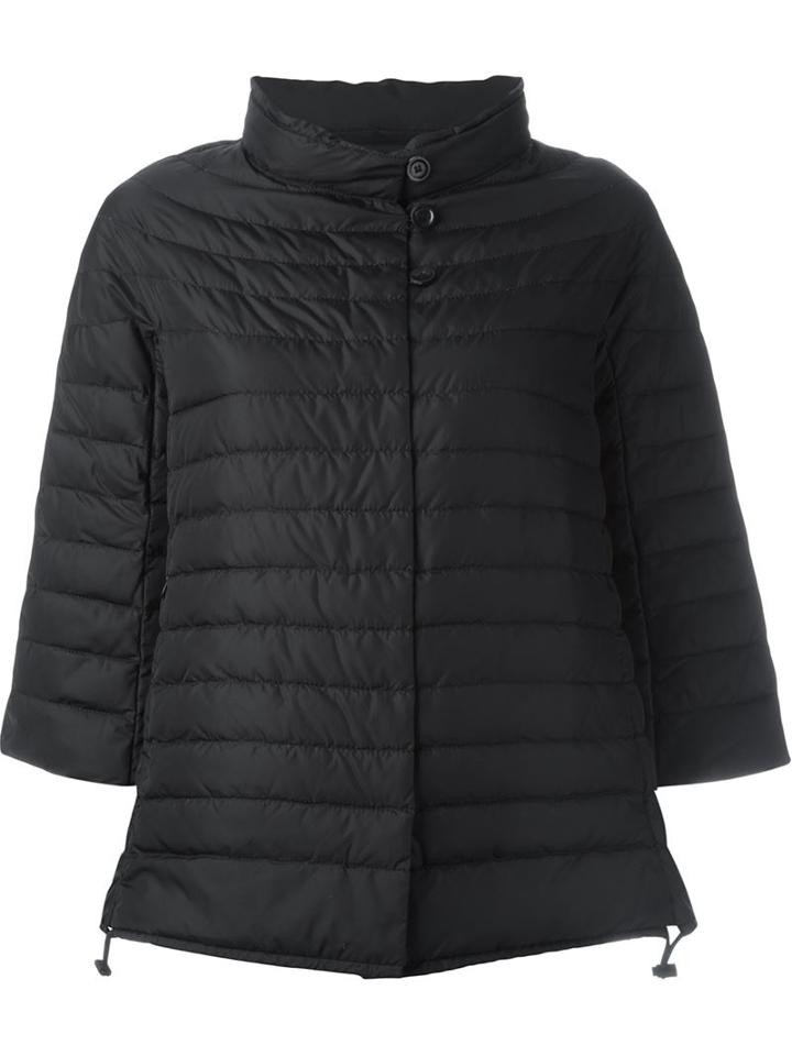 Duvetica Funnel Neck Puffer Jacket, Women's, Size: 42, Black, Polyamide/feather Down
