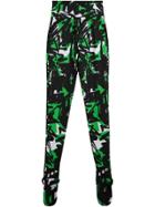 Burberry Graffiti Print Leggings - Green