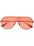 Dior Eyewear Camp Aviator Sunglasses - Red