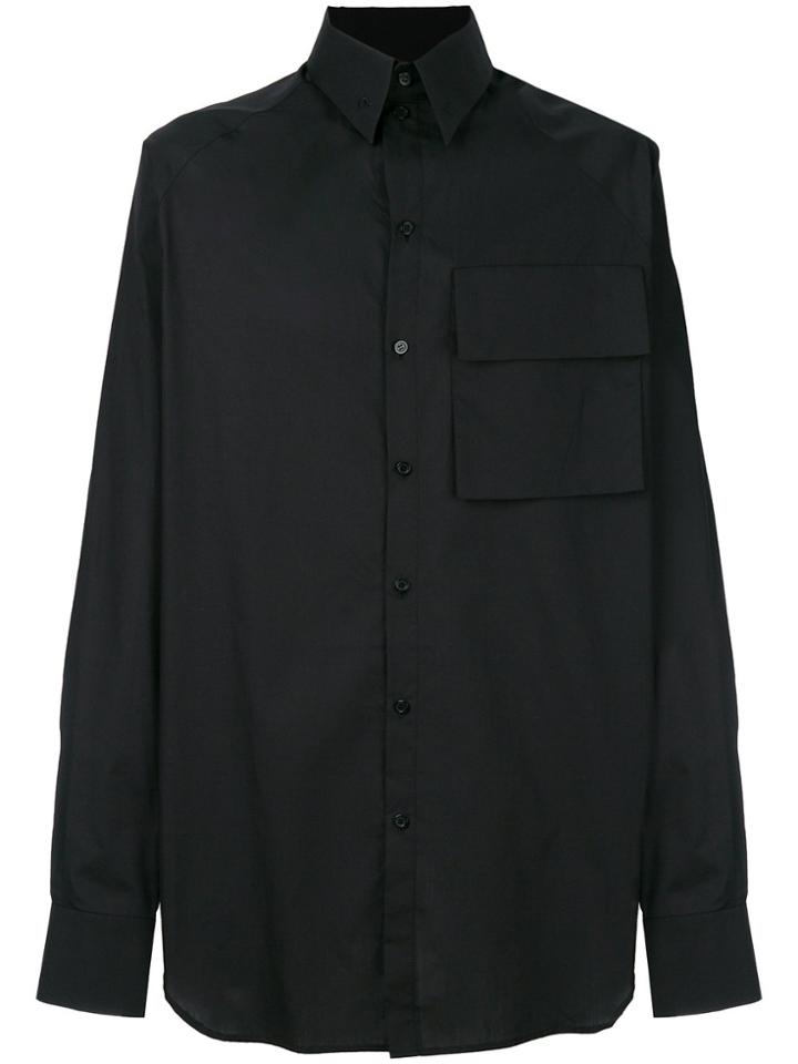 Odeur Pocket Raglan Shirt - Black