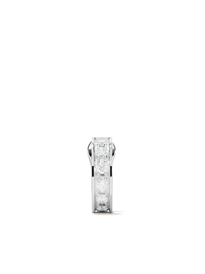 Boucheron 18kt White Gold Quatre Radiant Edition Single Hoop Earring -