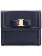 Salvatore Ferragamo Vara Bow French Wallet - Blue