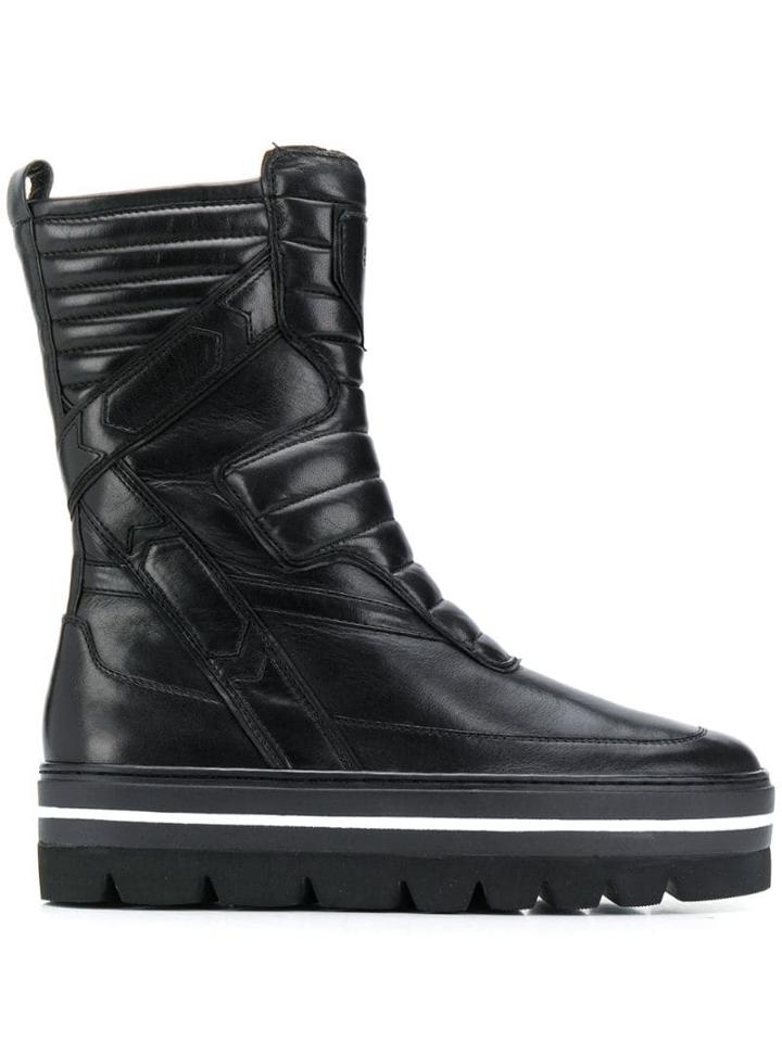 Steffen Schraut Panelled Ankle Boots - Black