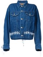 G.v.g.v. - Denim Shoe Lace Up Jacket - Women - Cotton - 38, Blue, Cotton