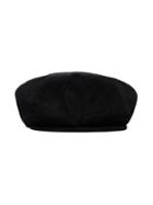 Yohji Yamamoto Casket Corduroy Hat - Black