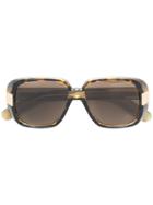 Gucci Eyewear Tortoiseshell Oversized Sunglasses - Brown