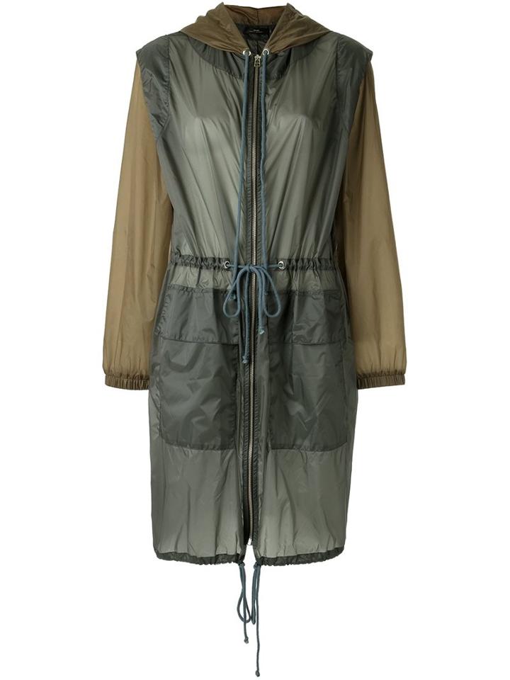 Andrea Marques Hooded Bomber Jacket, Women's, Size: 44, Grey, Polyamide