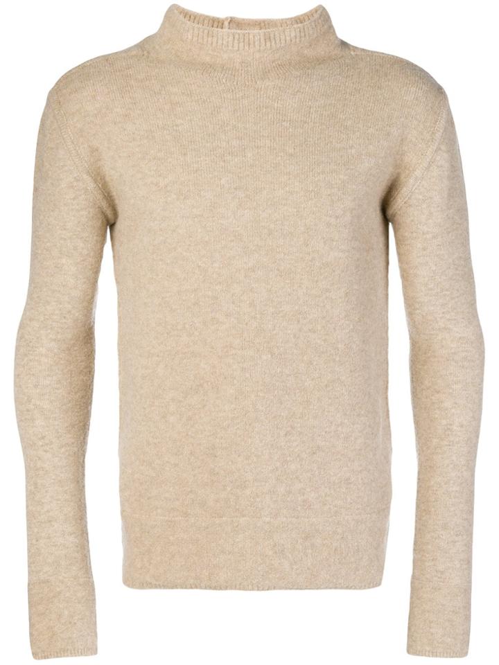 Rick Owens Long-sleeve Fitted Sweater - Nude & Neutrals