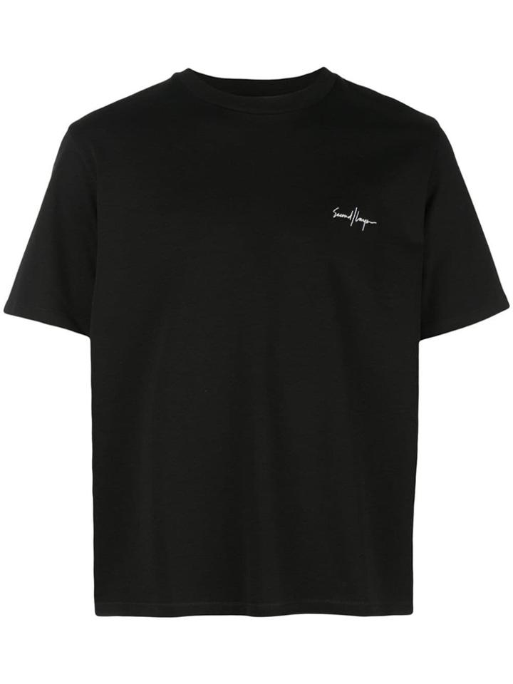 Second/layer Black Logo T-shirt