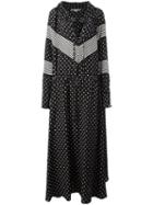 Stella Mccartney Striped Dot Maxi Dress, Women's, Size: 38, Black, Silk