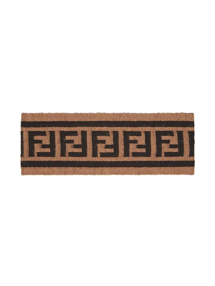 Fendi Ff Motif Headband - Brown
