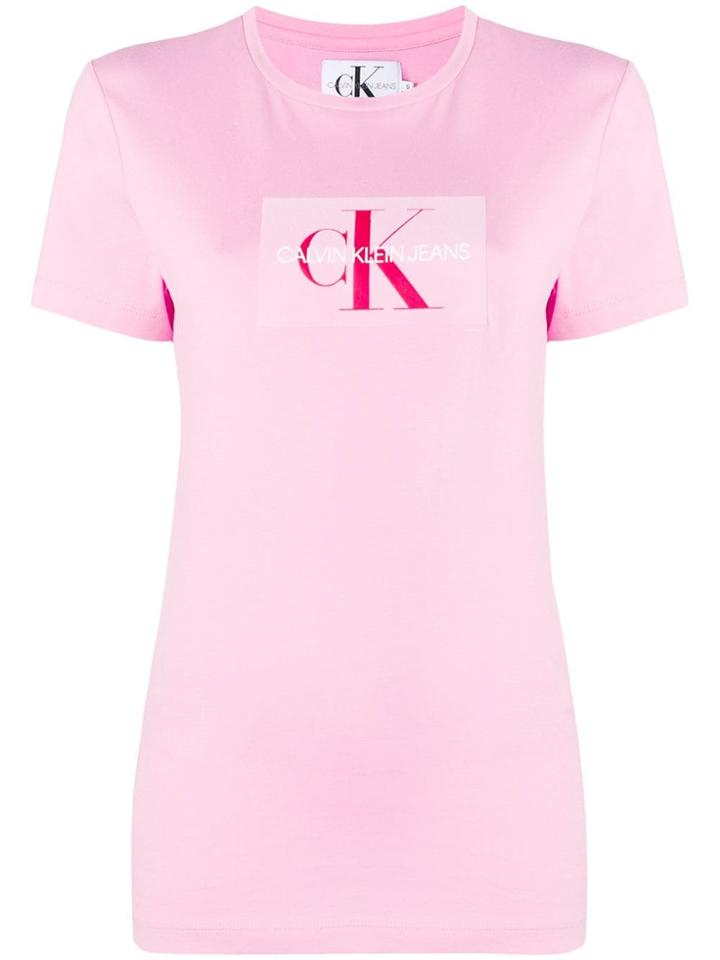Ck Jeans Logo Print T-shirt - Pink
