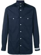 Calvin Klein 205w39nyc Embroidered Cuff Shirt - Blue