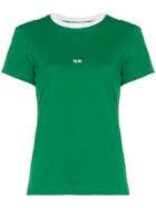 Helmut Lang Logo Printed Crew Neck T-shirt - Green