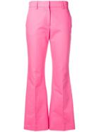 Msgm Flared Trousers - Pink