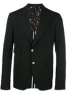 Dolce & Gabbana Single Breasted Jacket, Men's, Size: 50, Black, Virgin Wool/spandex/elastane/viscose