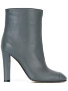 Agnona Round Toe Boots - Grey