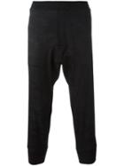 Neil Barrett Camouflage Print Cropped Trousers, Men's, Size: 48, Black, Wool/polyurethane/cotton
