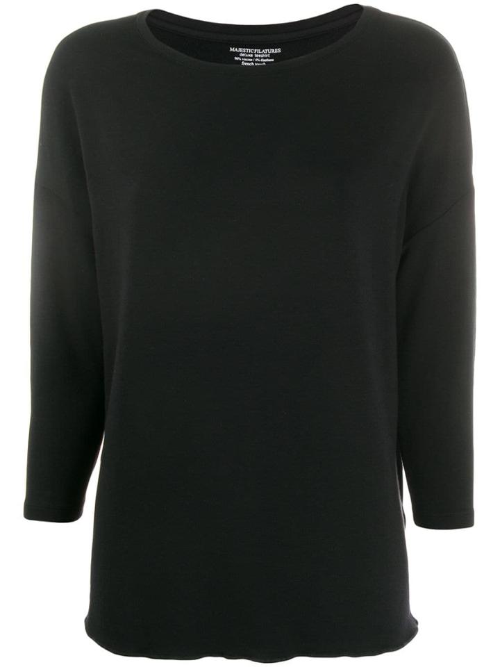 Majestic Filatures Jersey Top - Black