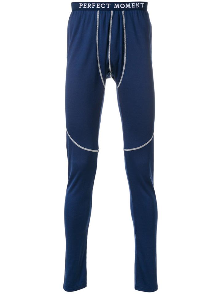 Perfect Moment Thermal Track Trousers - Blue