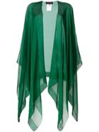 Talbot Runhof Hint Poncho Scarf - Green