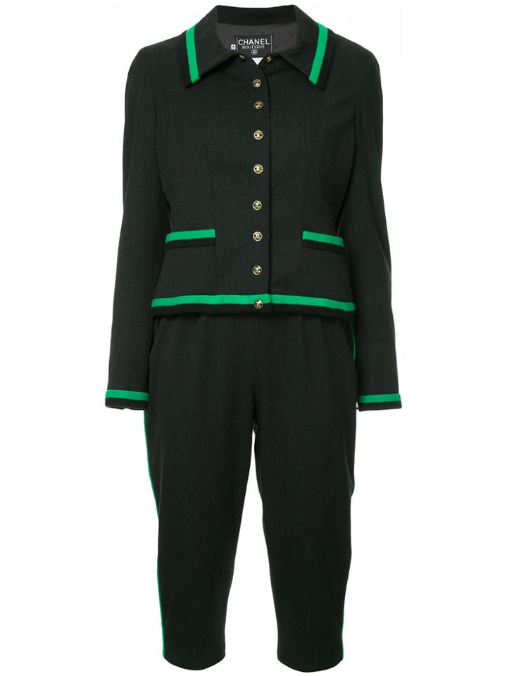 Chanel Vintage Cc Logos Setup Strapless Overall - Black