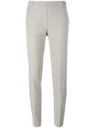 Mm6 Maison Margiela Straight Trousers, Women's, Size: 46, Nude/neutrals, Viscose/wool