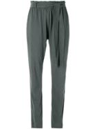 Giuliana Romanno Pleated Trousers, Women's, Size: P, Grey, Cotton