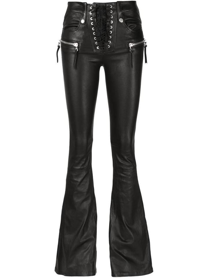 Unravel Lace-up Flared Trousers