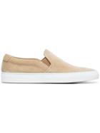 Common Projects Brown Suede Slip On Sneakers