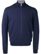 Z Zegna - Zip-up Sweatshirt Cardigan - Men - Cotton/spandex/elastane/modal - Xl, Blue, Cotton/spandex/elastane/modal