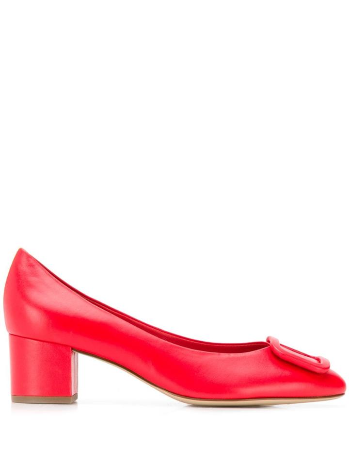 Hogl Buckle Detail Pumps - Red