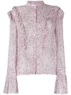 Zadig & Voltaire Tweed Blouse - Pink & Purple