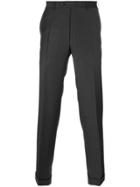 Canali Pleated Tapered Trousers - Grey