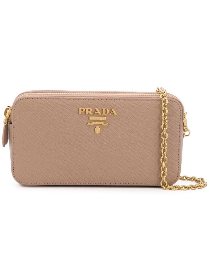 Prada Mini Crossbody Bag - Neutrals