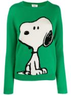 Chinti & Parker Snoopy Intarsia Jumper - Green
