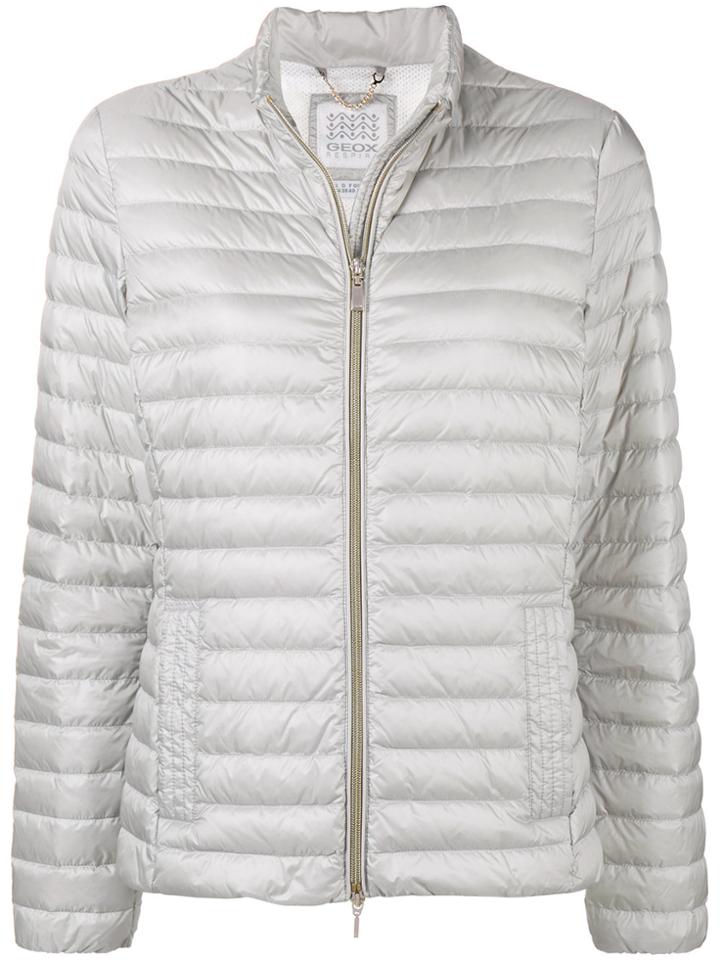 Geox Padded Band Collar Jacket - Grey