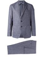 Tagliatore Micro Check Two Piece Suit, Men's, Size: 48, Blue, Silk/polyamide/cupro/virgin Wool