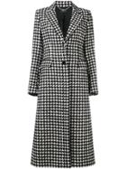 Liu Jo Houndstooth Coat - Black