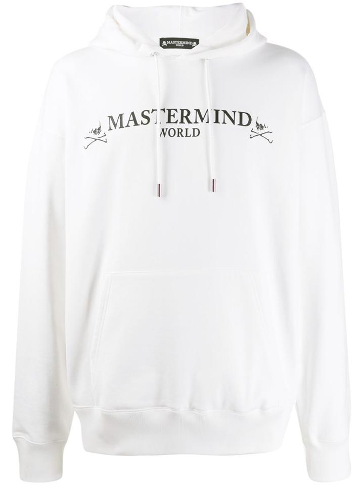Mastermind Japan Logo Printed Hoodie - White
