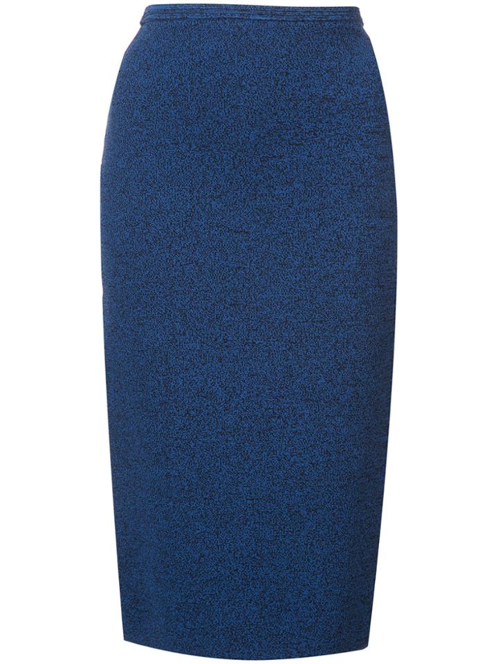 Dvf Diane Von Furstenberg Sweater Melange Pencil Skirt - Blue