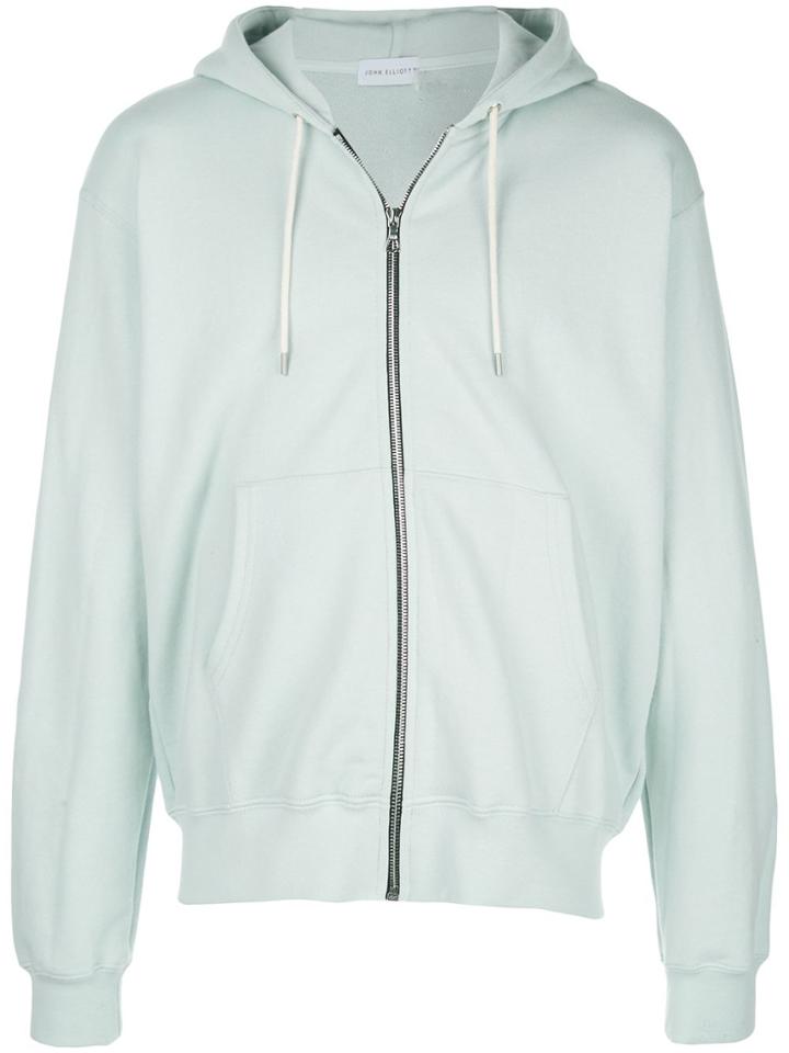 John Elliott Hooded Zipped Jacket - Blue