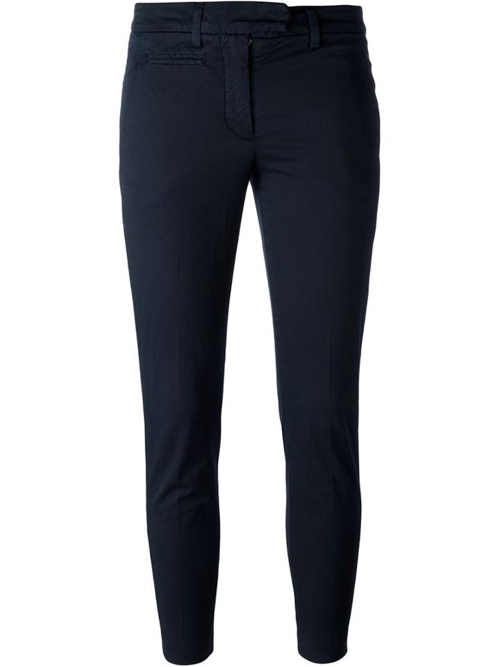 Dondup Perfect Trousers, Women's, Size: 28, Blue, Cotton/spandex/elastane