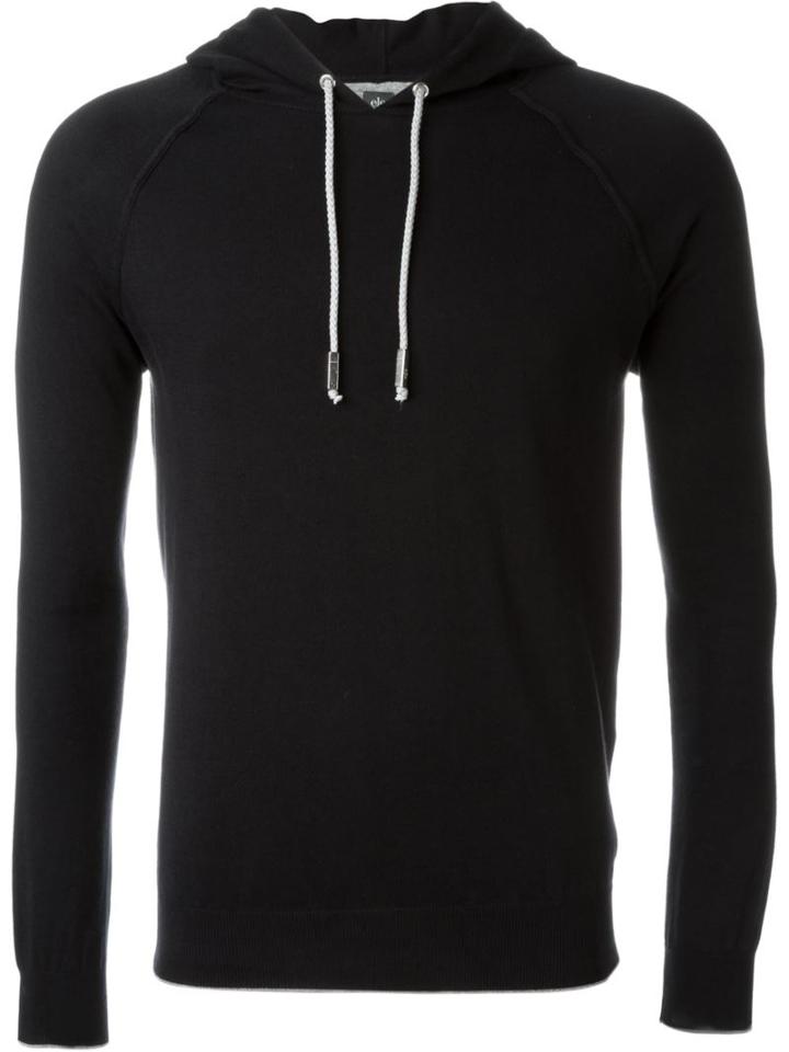 Eleventy Plain Hoodie, Men's, Size: S, Black, Cotton
