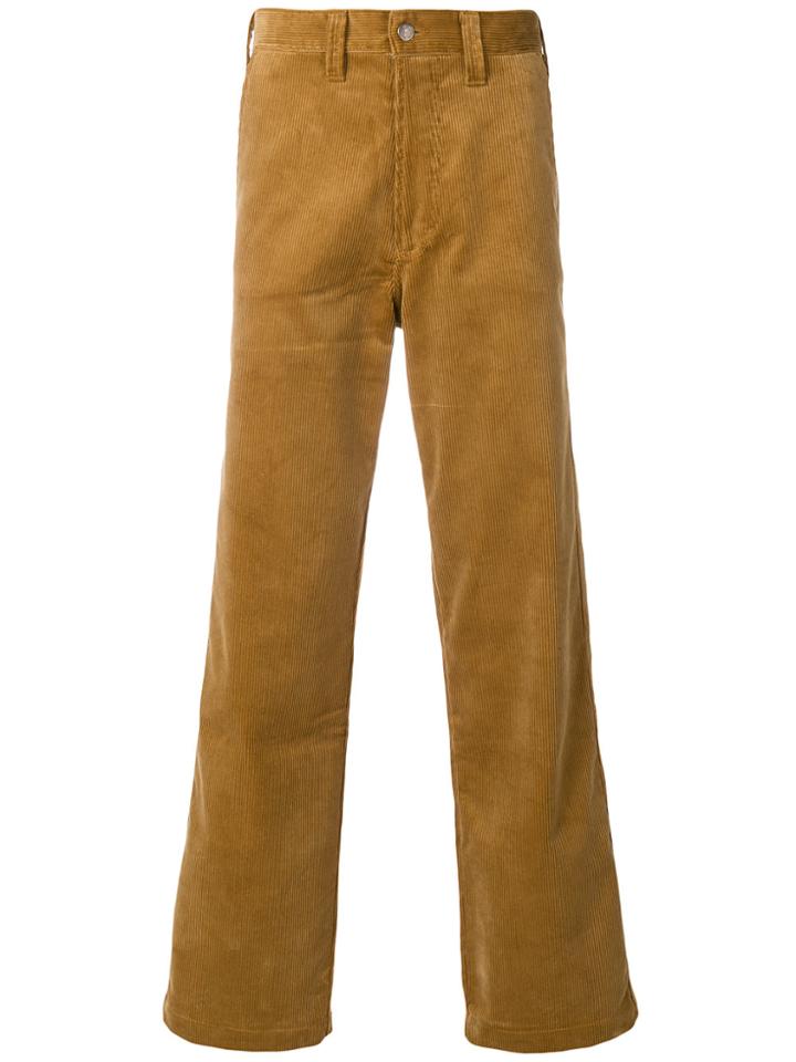 Ann Demeulemeester Crushed Velvet Trousers - Green