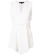 Proenza Schouler Crisscross Strap Top, Women's, Size: 4, White, Acetate/viscose