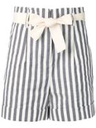 Semicouture Striped Shorts - Blue