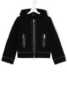 Dsquared2 Kids Studded Zip Hoodie - Black