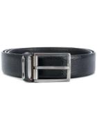 Lanvin - Business Belt - Men - Calf Leather/brass/bos Taurus - 90, Black, Calf Leather/brass/bos Taurus