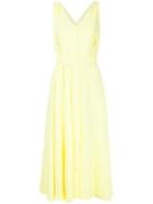 Dalood Strappy Back Sun Dress, Women's, Size: 36, Yellow/orange, Silk/polyester